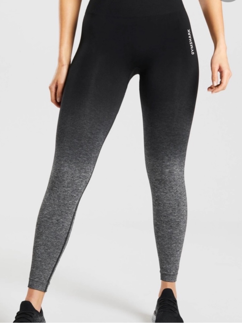 Gymshark Ombre High-Waist Leggings in Black and Gray